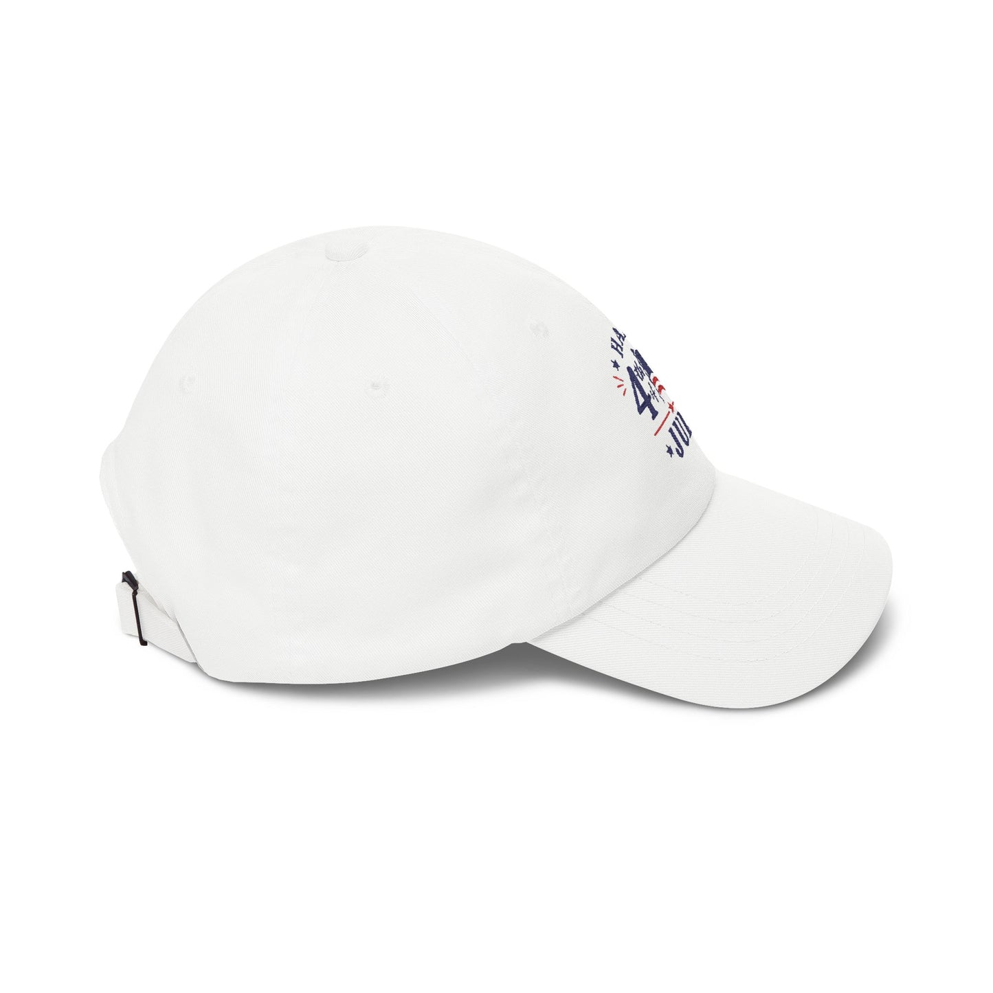 4th of July Dad Cap – "Happy 4th July" Patriotic Baseball Hat