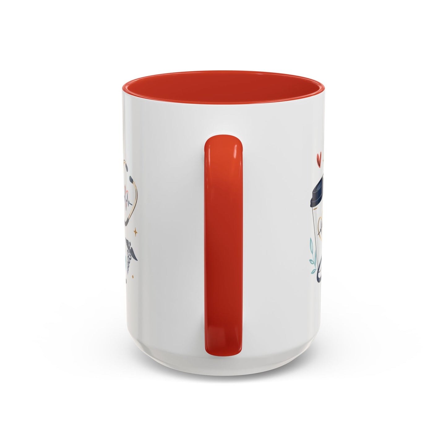 Nurse Coffee Mug — "Coffee. Scrubs. Care. Repeat." Accent 11/15oz