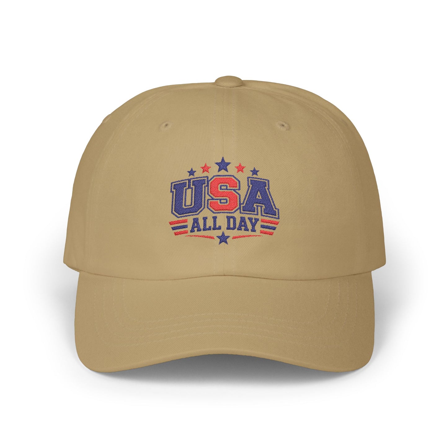 USA All Day Dad Cap — Patriotic Adjustable Baseball Hat