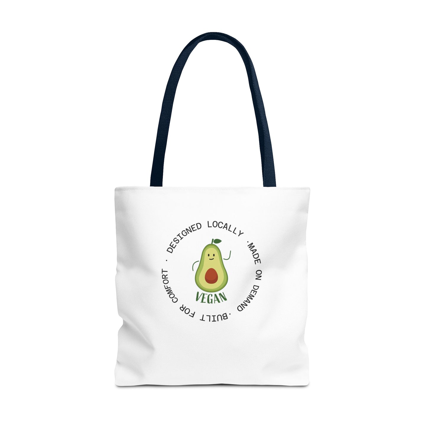 Tote Bag — Cute Vegan Avocado & Limoncello Lemon Print Eco Tote