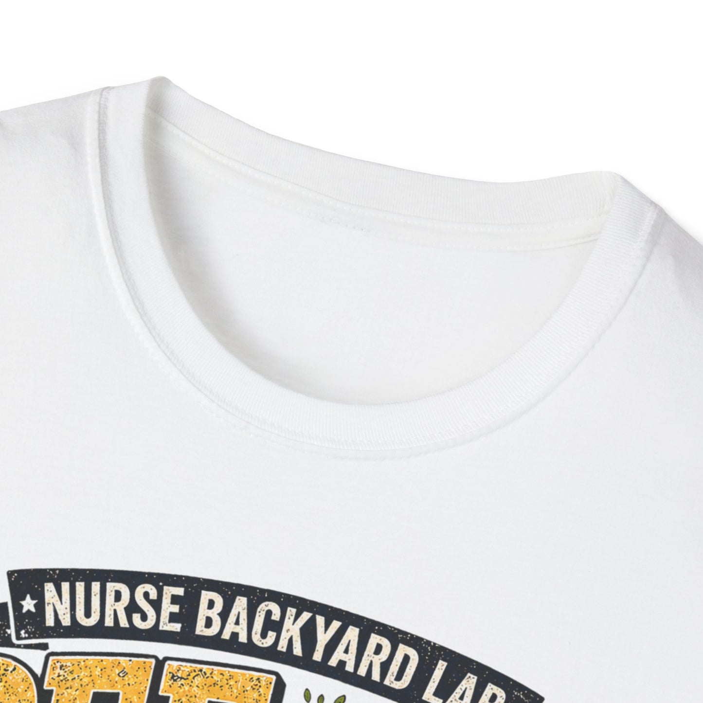 Funny Nurse T-Shirt - "Pee Under a Tree" Backyard Lab Humor Top for Veterinary & Dog Lovers