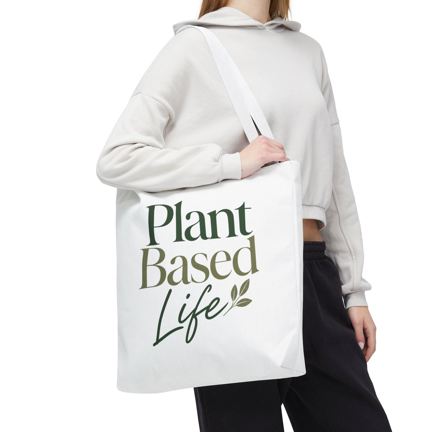 Plant-Based Tote Bag – "Plant Based Life" / "Eat Plants Daily" Eco-Friendly Canvas Tote