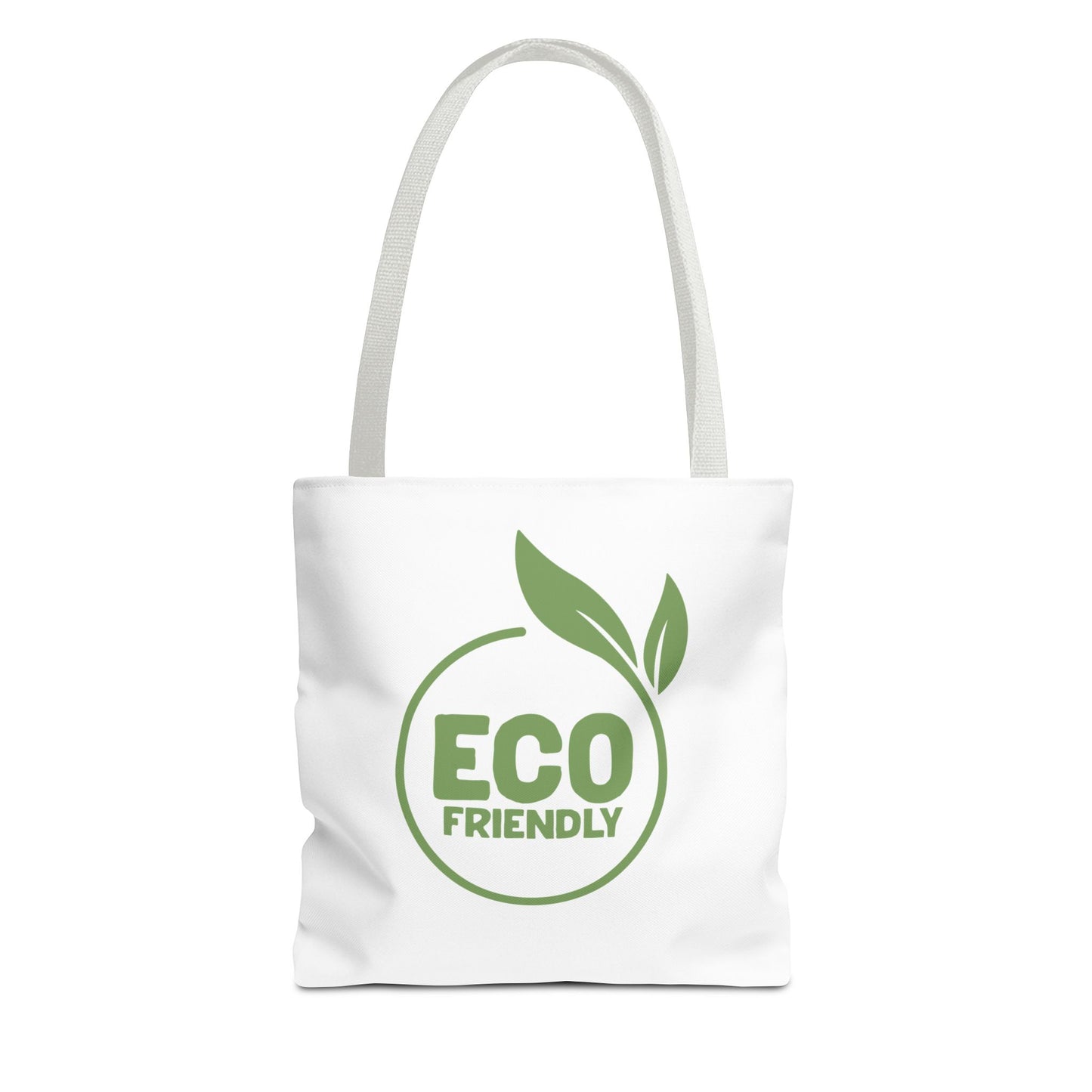 Eco-Friendly Tote Bag – Reusable Market Bag with Green Leaf Logo