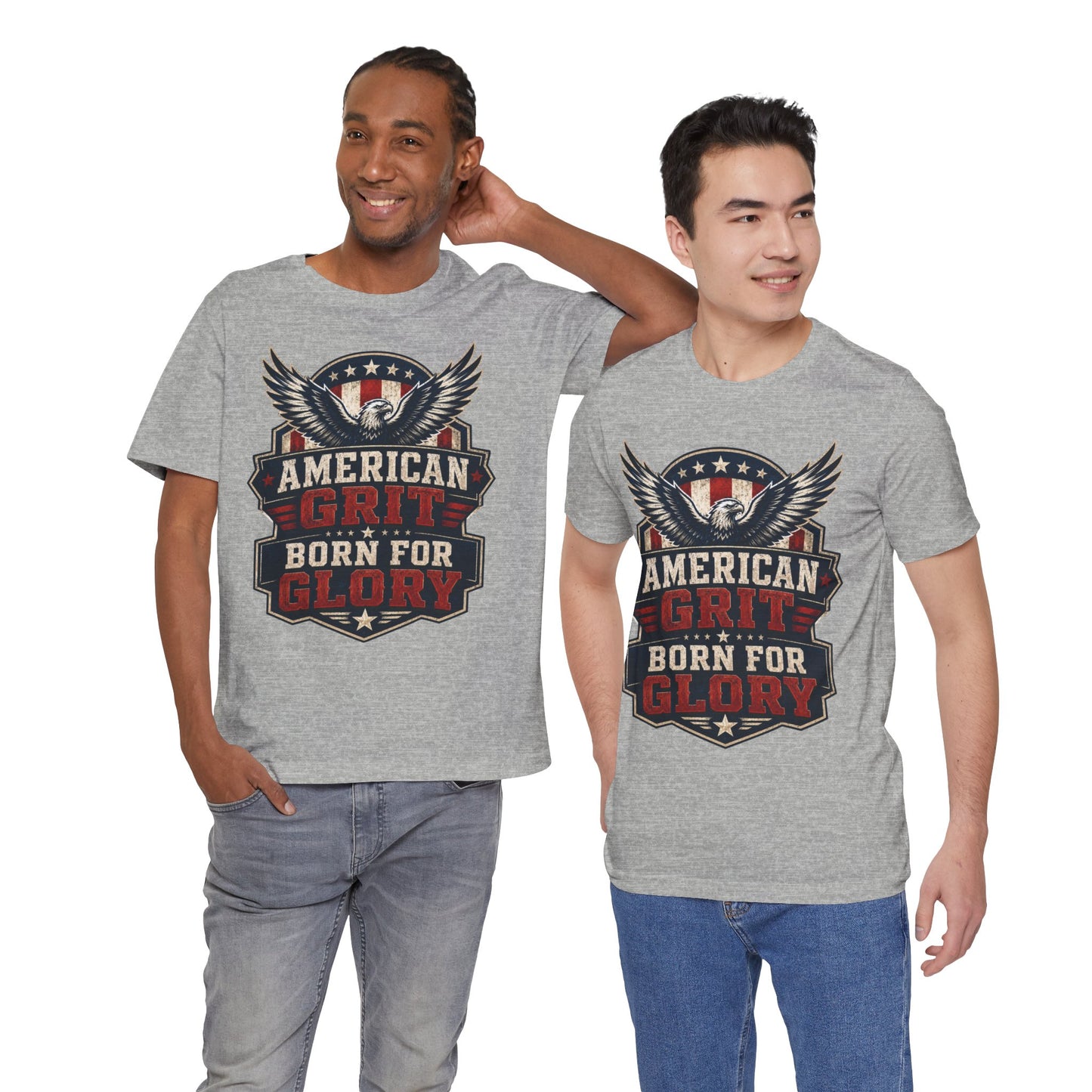American Grit Tee — "Born for Glory" Patriotic Eagle T-Shirt
