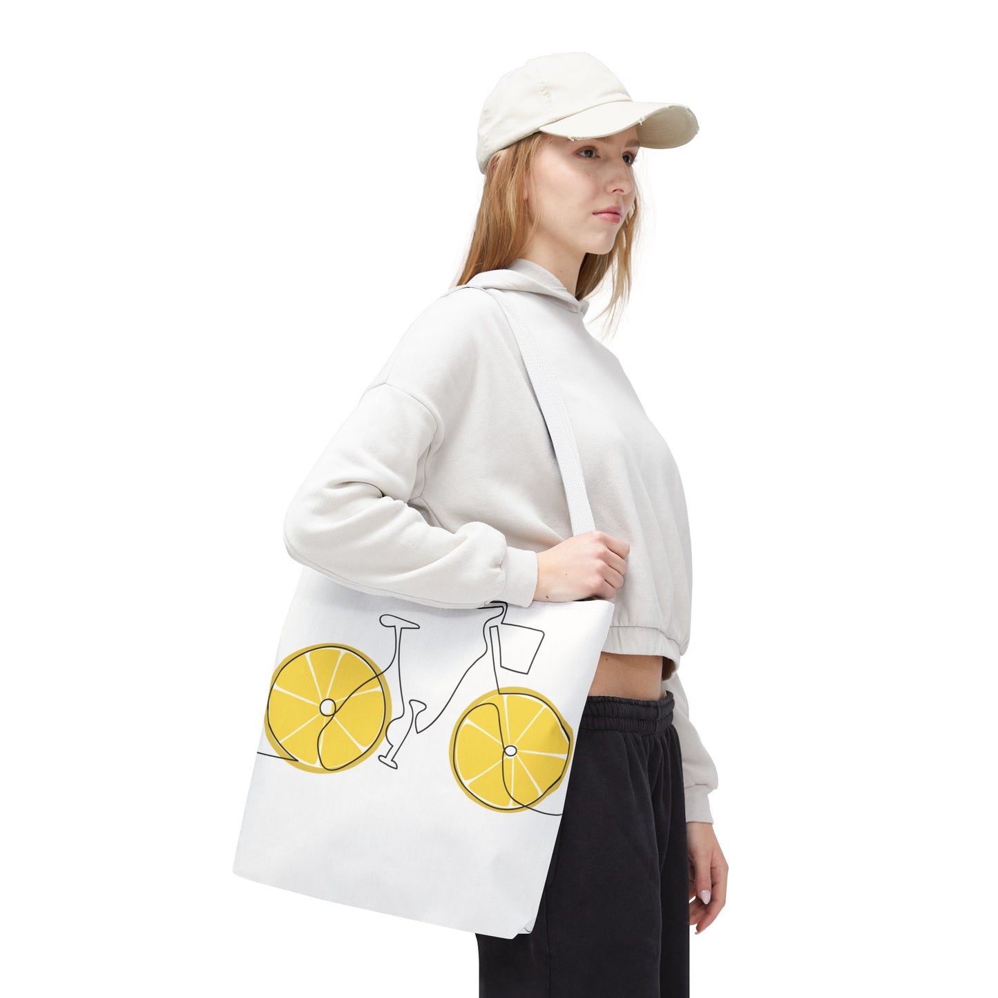 Choose Plants Always Tote Bag — Lemon Bike Floral Eco-Friendly Shopper