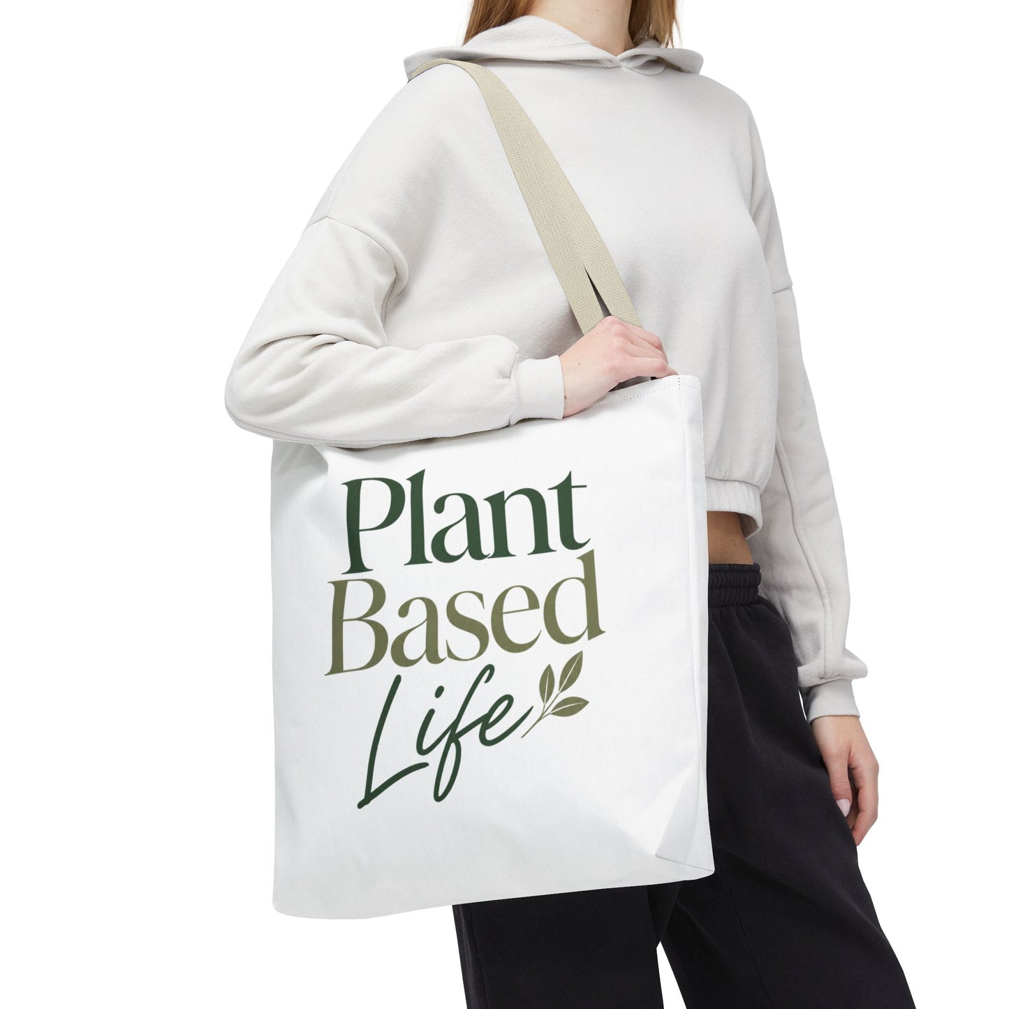 Plant-Based Tote Bag – "Plant Based Life" / "Eat Plants Daily" Eco-Friendly Canvas Tote