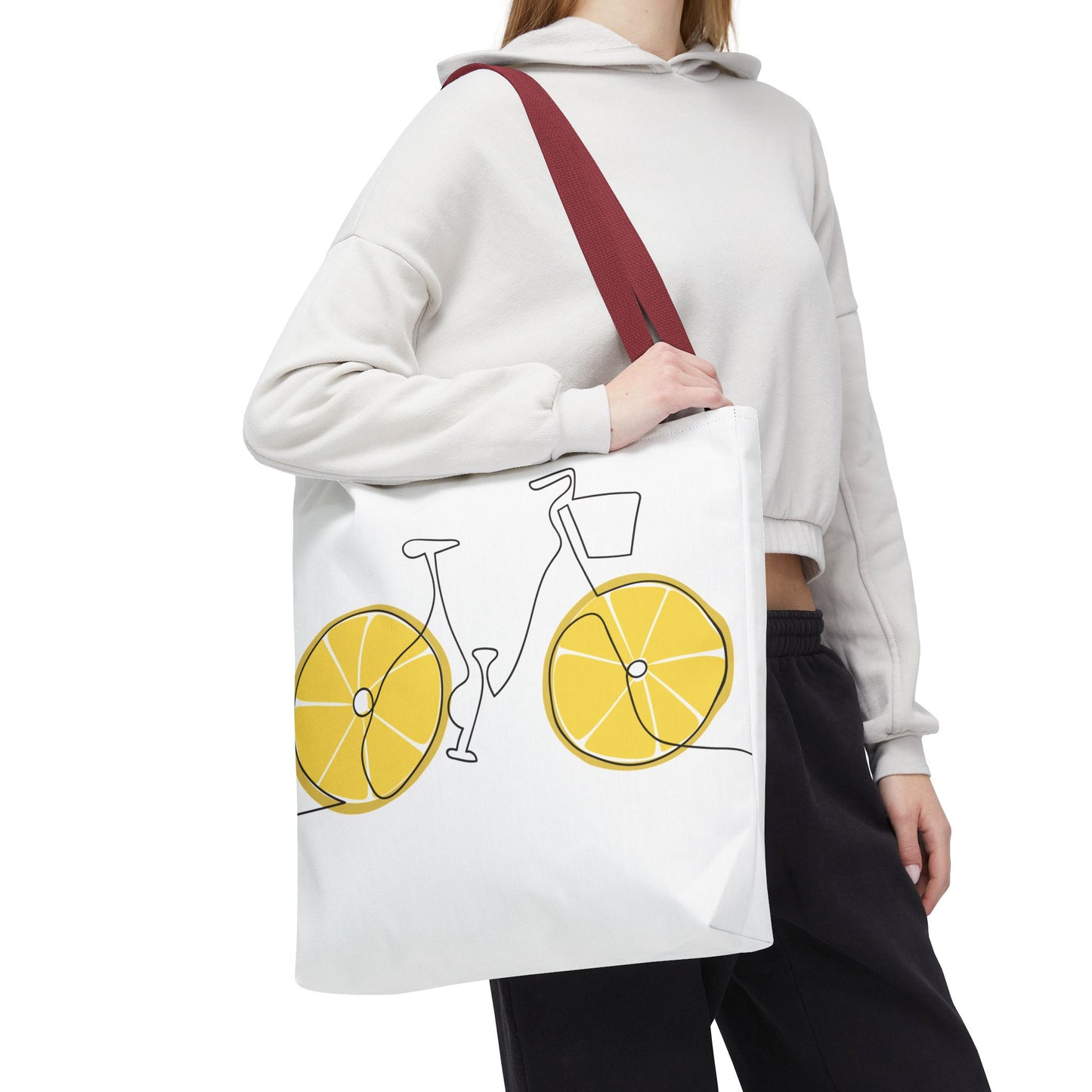 Choose Plants Always Tote Bag — Lemon Bike Floral Eco-Friendly Shopper