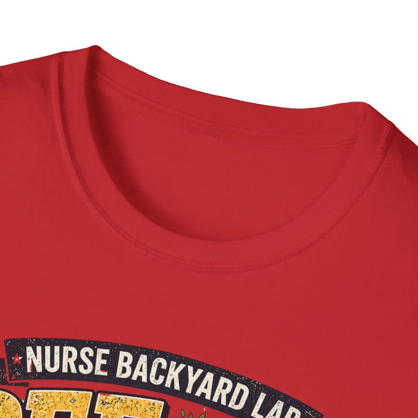Funny Nurse T-Shirt - "Pee Under a Tree" Backyard Lab Humor Top for Veterinary & Dog Lovers