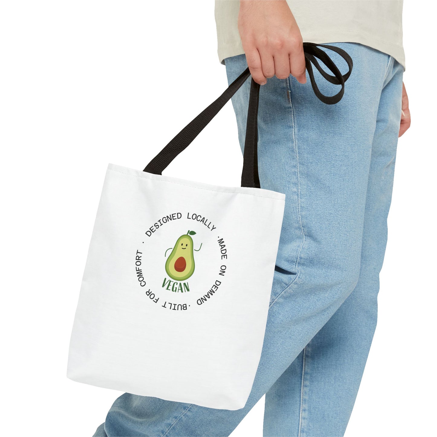 Tote Bag — Cute Vegan Avocado & Limoncello Lemon Print Eco Tote