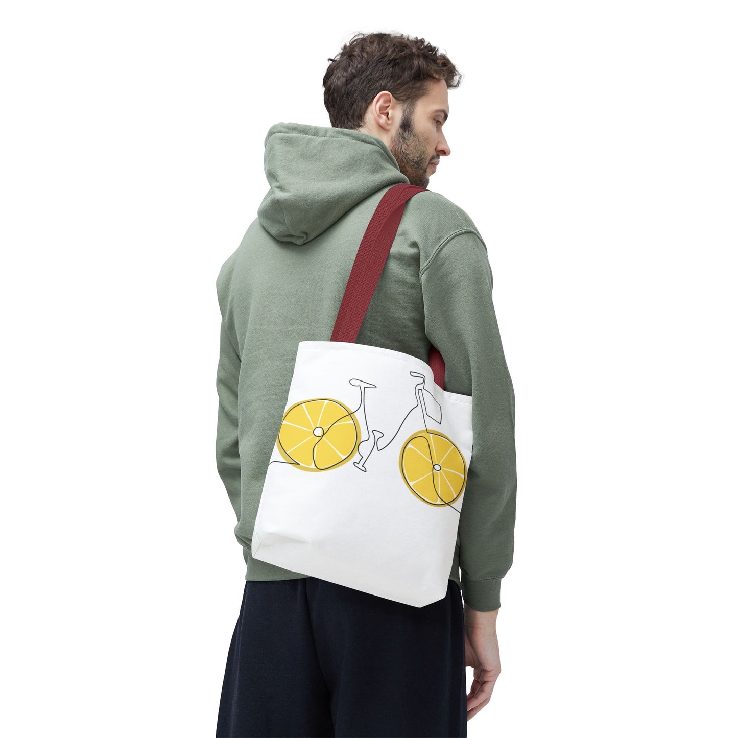Choose Plants Always Tote Bag — Lemon Bike Floral Eco-Friendly Shopper