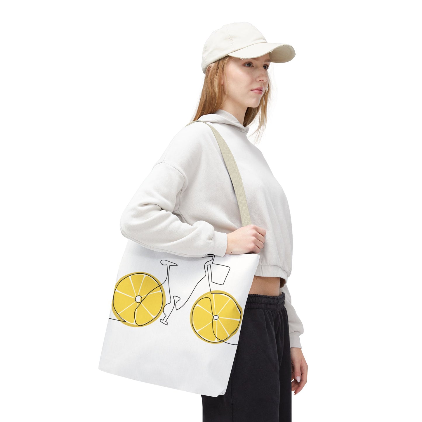 Choose Plants Always Tote Bag — Lemon Bike Floral Eco-Friendly Shopper