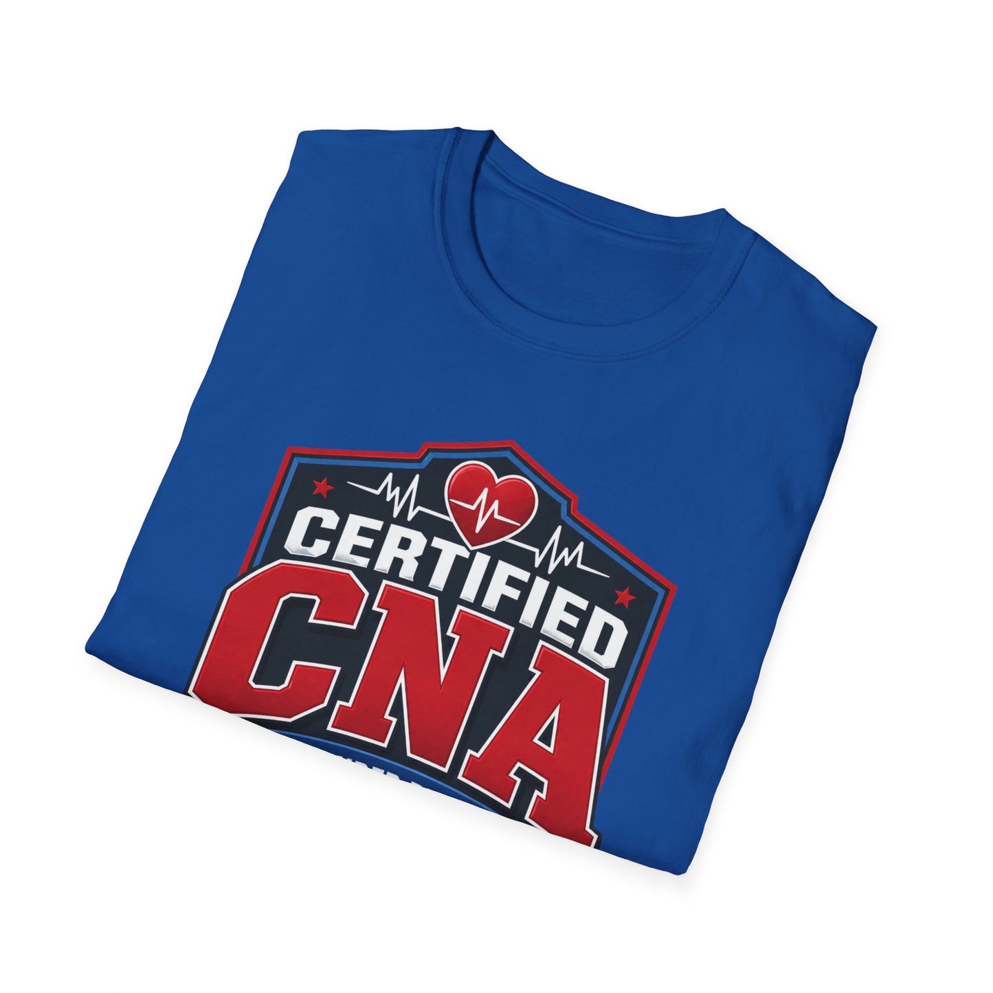 CNA T-Shirt – "Certified CNA: Calm Under Pressure, Caring Is My Superpower" Healthcare Worker Tee