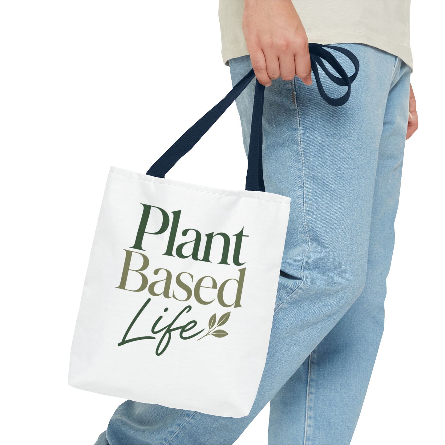 Plant-Based Tote Bag – "Plant Based Life" / "Eat Plants Daily" Eco-Friendly Canvas Tote