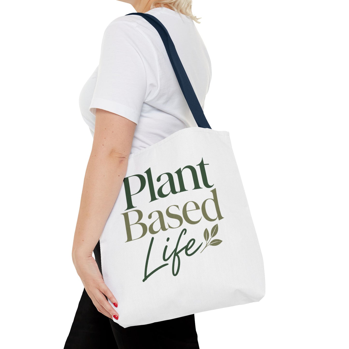 Plant-Based Tote Bag – "Plant Based Life" / "Eat Plants Daily" Eco-Friendly Canvas Tote