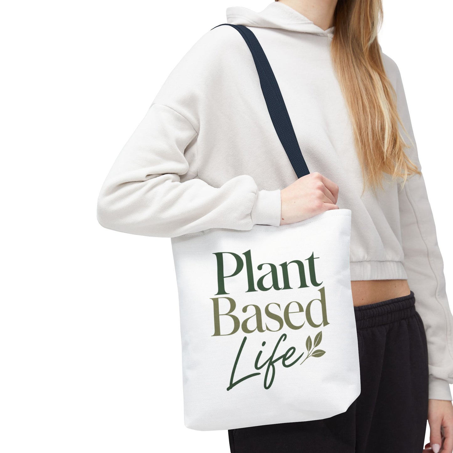 Plant-Based Tote Bag – "Plant Based Life" / "Eat Plants Daily" Eco-Friendly Canvas Tote