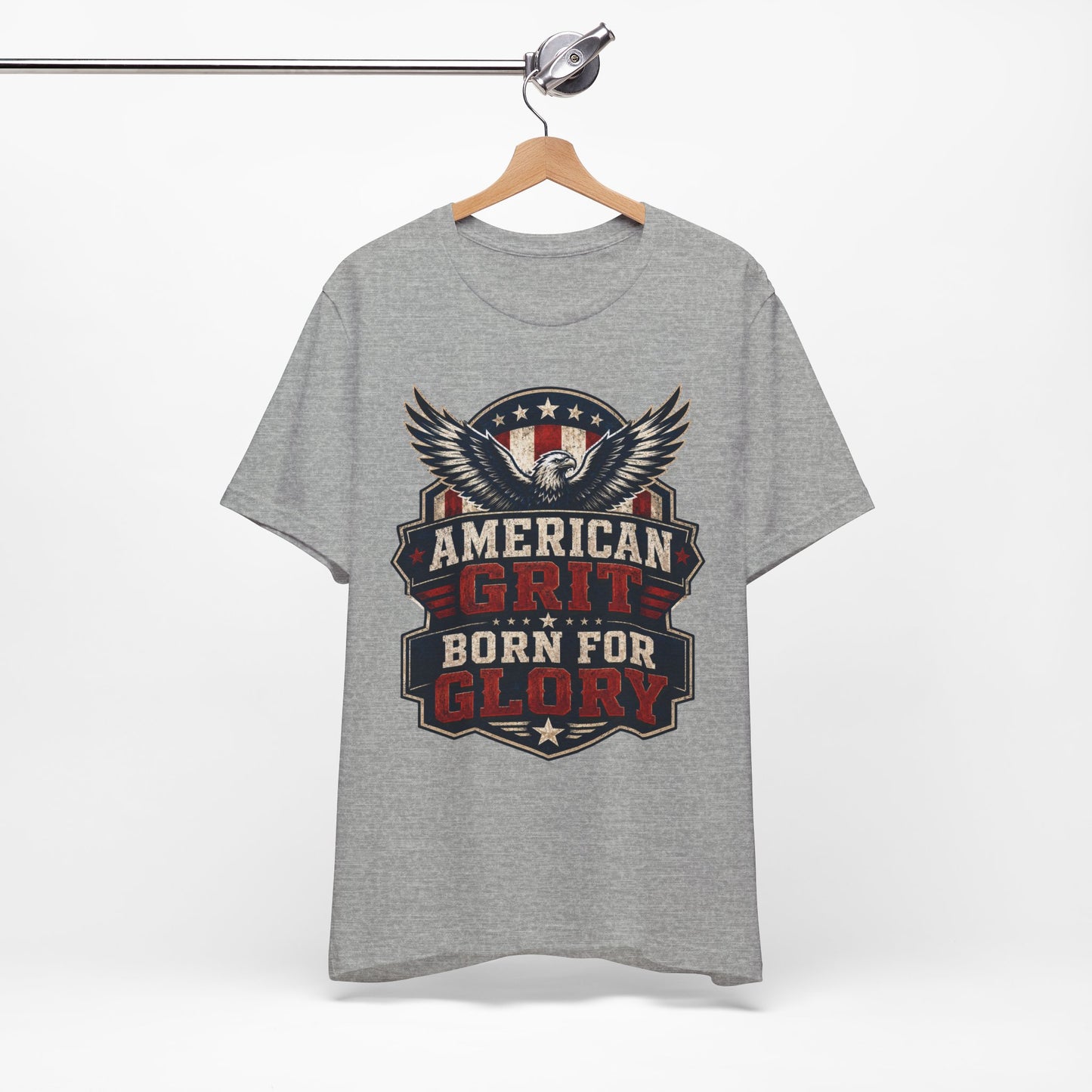 American Grit Tee — "Born for Glory" Patriotic Eagle T-Shirt