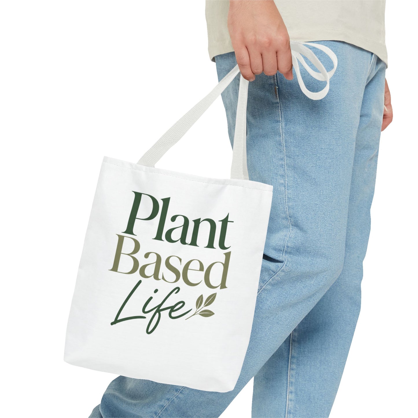 Plant-Based Tote Bag – "Plant Based Life" / "Eat Plants Daily" Eco-Friendly Canvas Tote