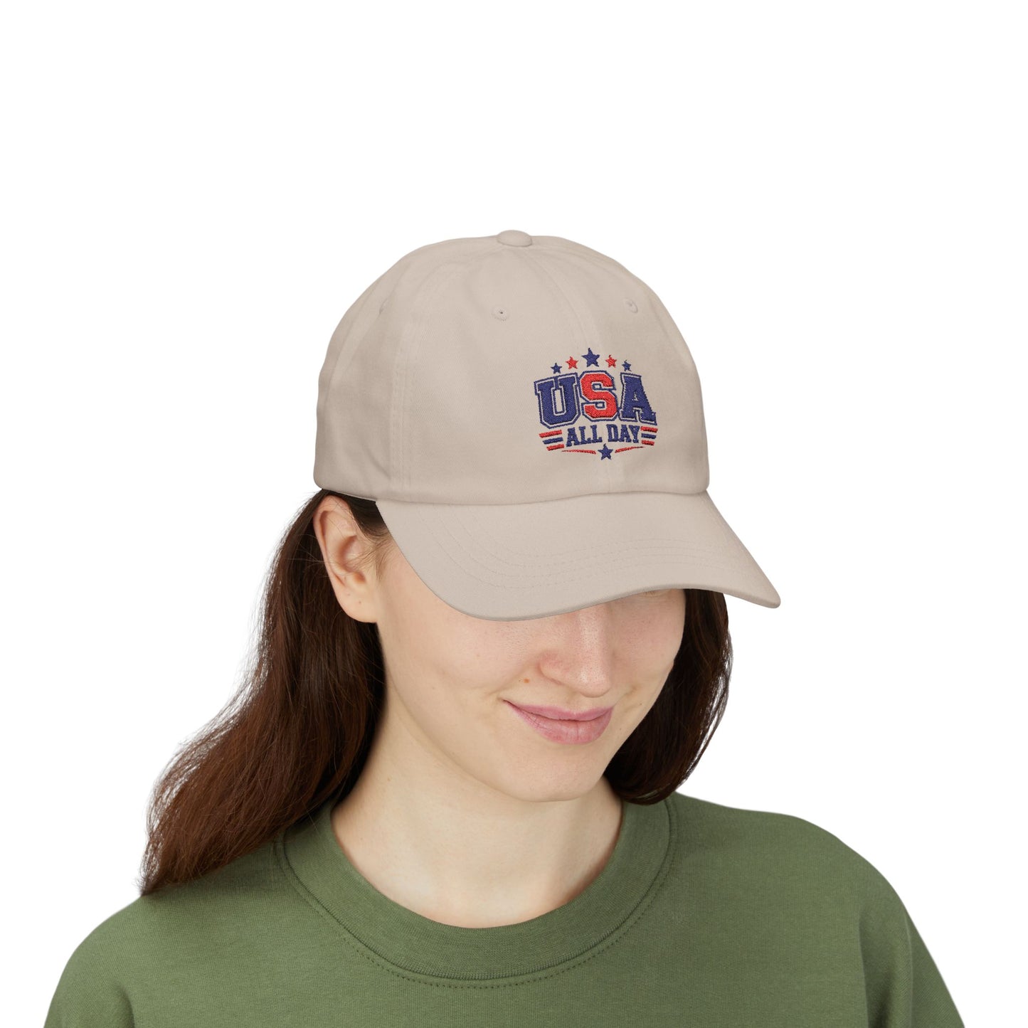 USA All Day Dad Cap — Patriotic Adjustable Baseball Hat