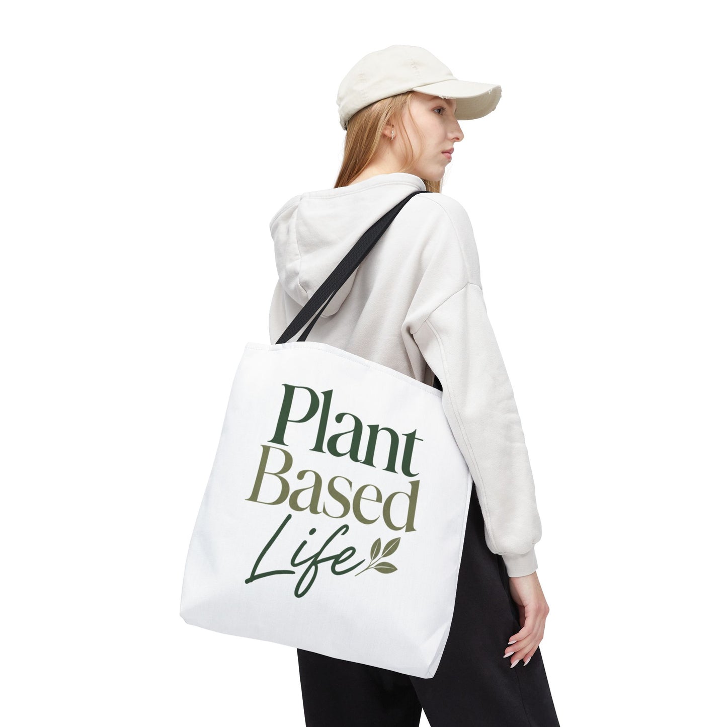 Plant-Based Tote Bag – "Plant Based Life" / "Eat Plants Daily" Eco-Friendly Canvas Tote
