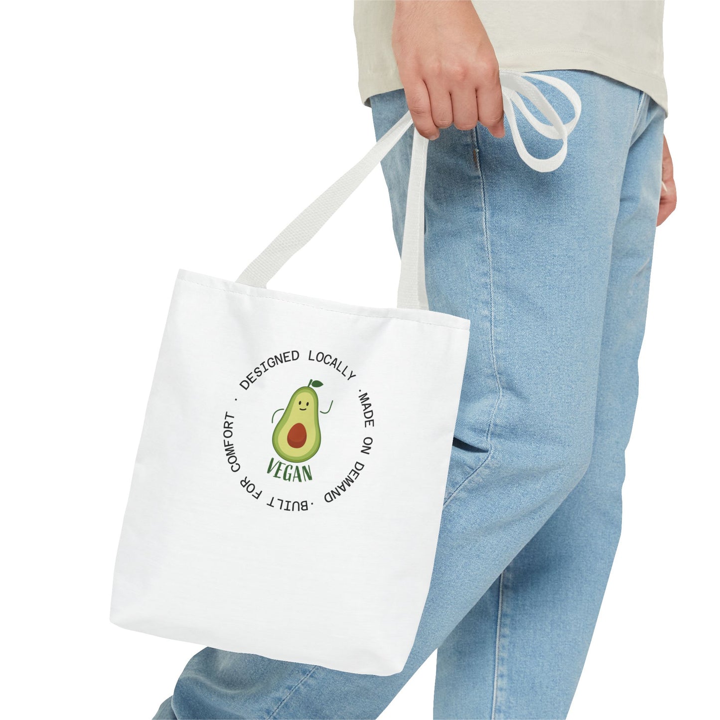 Tote Bag — Cute Vegan Avocado & Limoncello Lemon Print Eco Tote