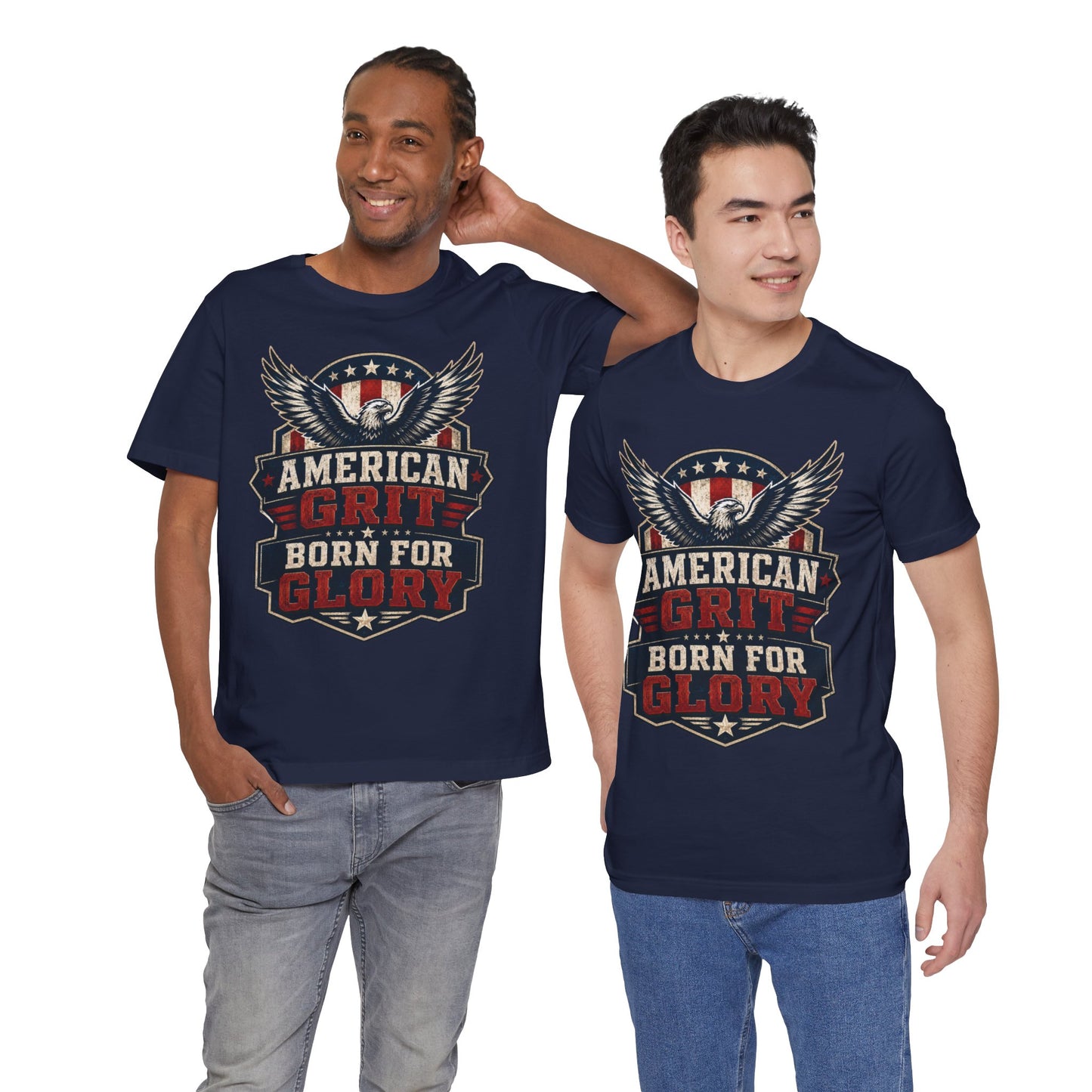 American Grit Tee — "Born for Glory" Patriotic Eagle T-Shirt
