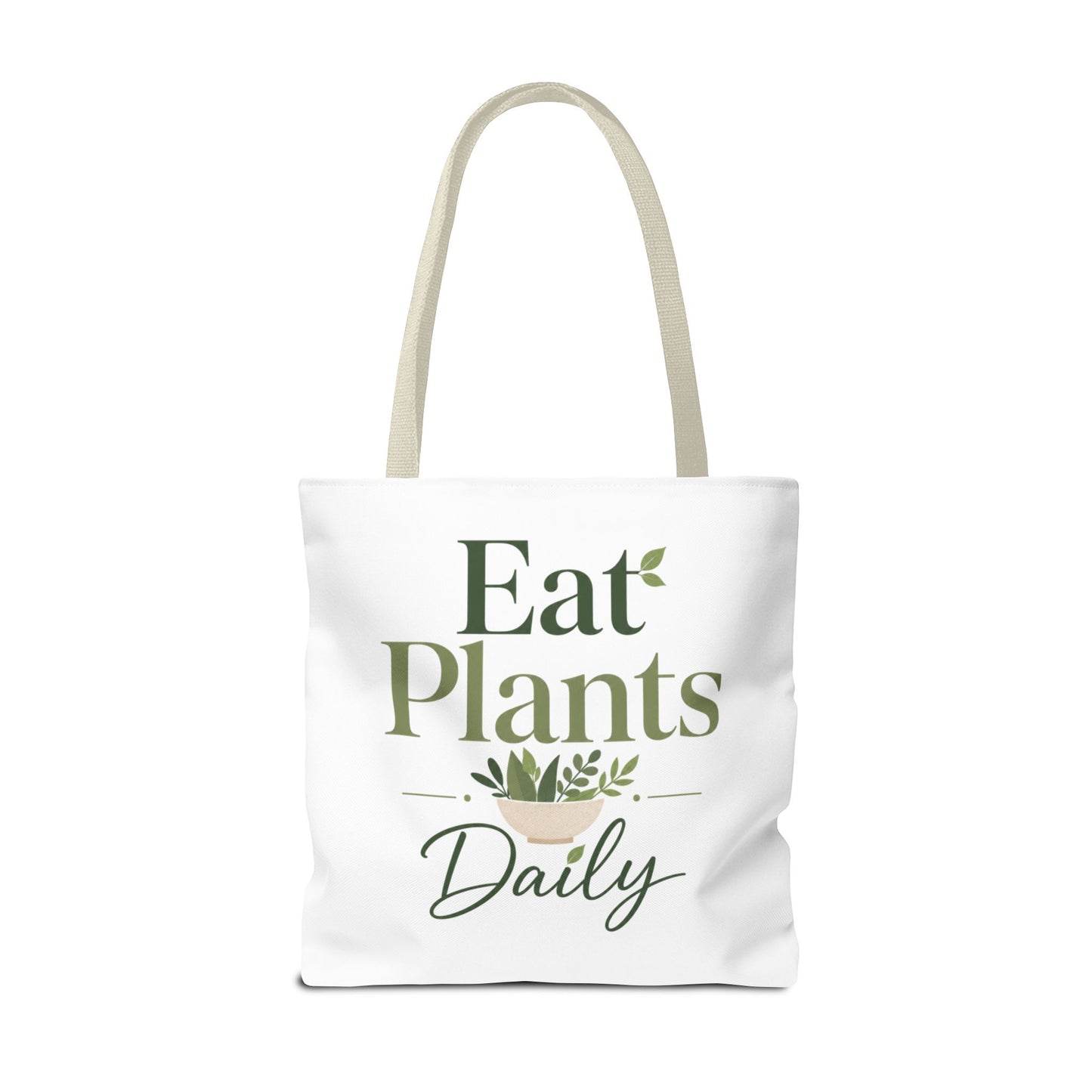 Plant-Based Tote Bag – "Plant Based Life" / "Eat Plants Daily" Eco-Friendly Canvas Tote