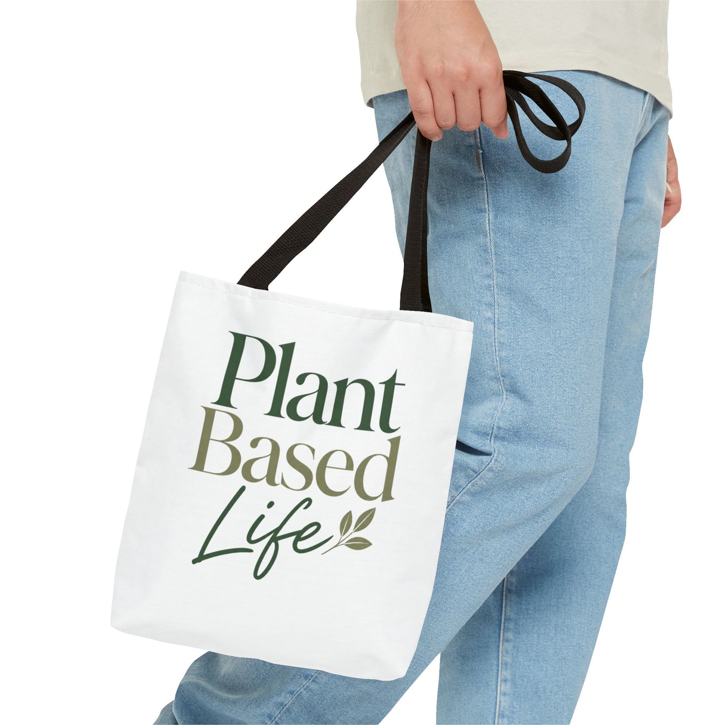 Plant-Based Tote Bag – "Plant Based Life" / "Eat Plants Daily" Eco-Friendly Canvas Tote