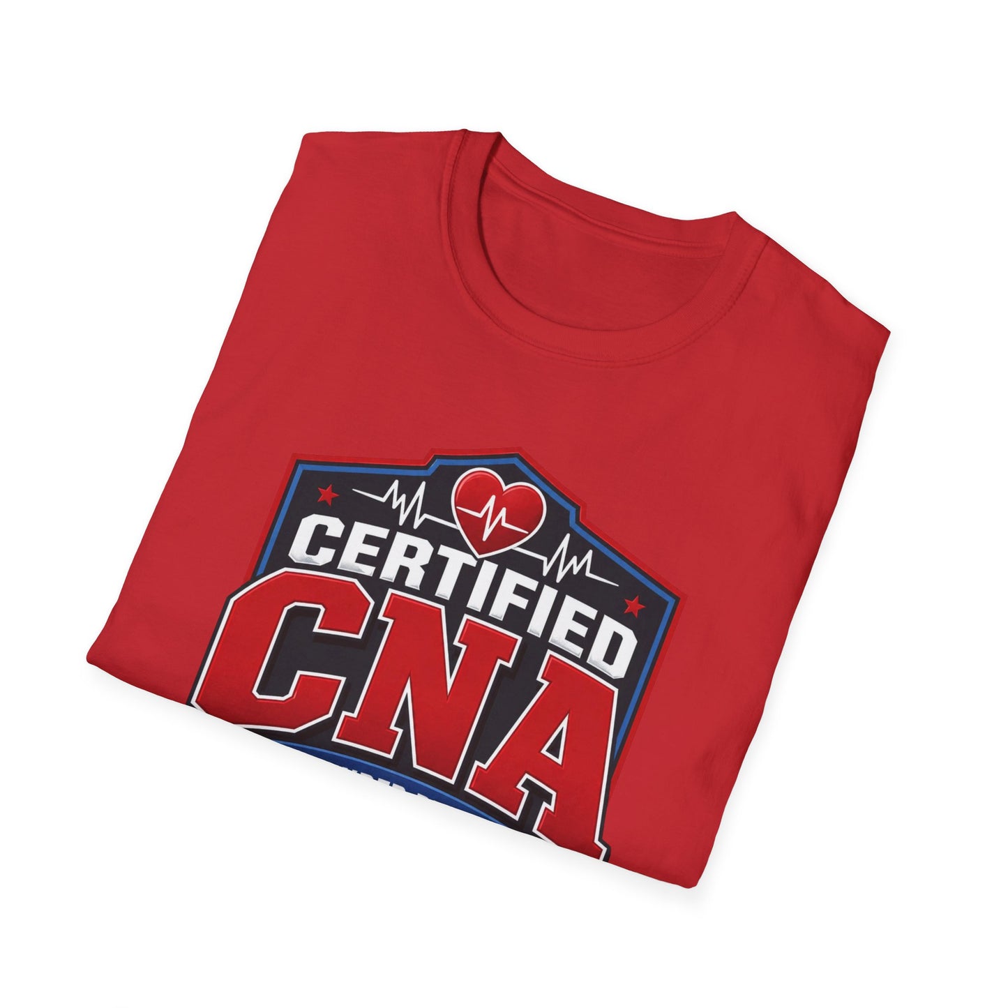 CNA T-Shirt – "Certified CNA: Calm Under Pressure, Caring Is My Superpower" Healthcare Worker Tee