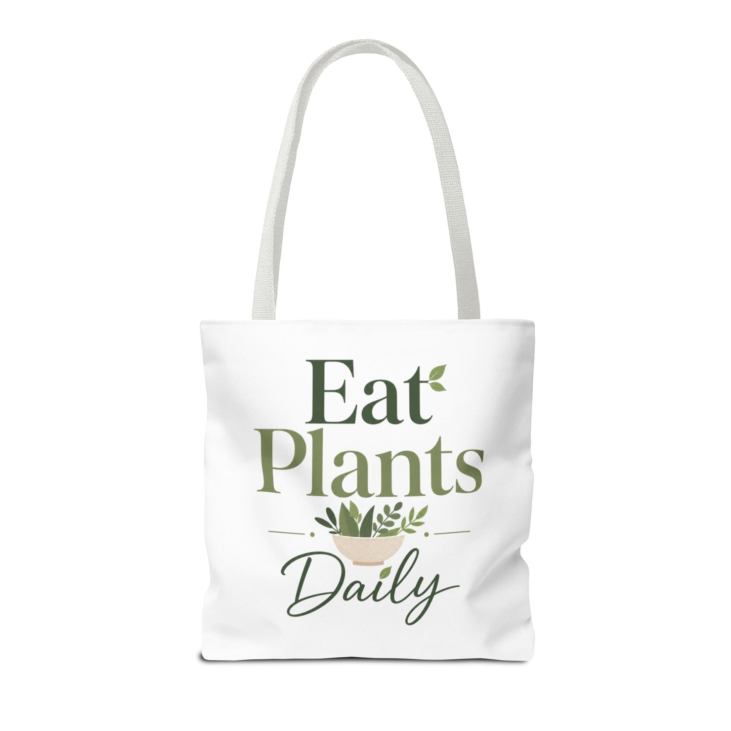 Plant-Based Tote Bag – "Plant Based Life" / "Eat Plants Daily" Eco-Friendly Canvas Tote