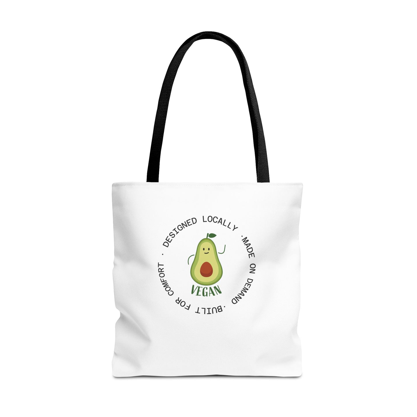 Tote Bag — Cute Vegan Avocado & Limoncello Lemon Print Eco Tote