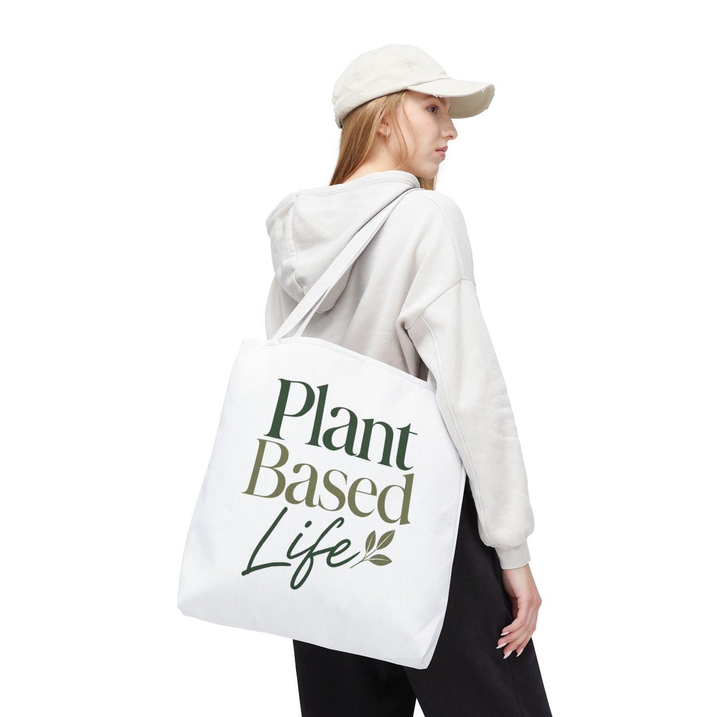 Plant-Based Tote Bag – "Plant Based Life" / "Eat Plants Daily" Eco-Friendly Canvas Tote
