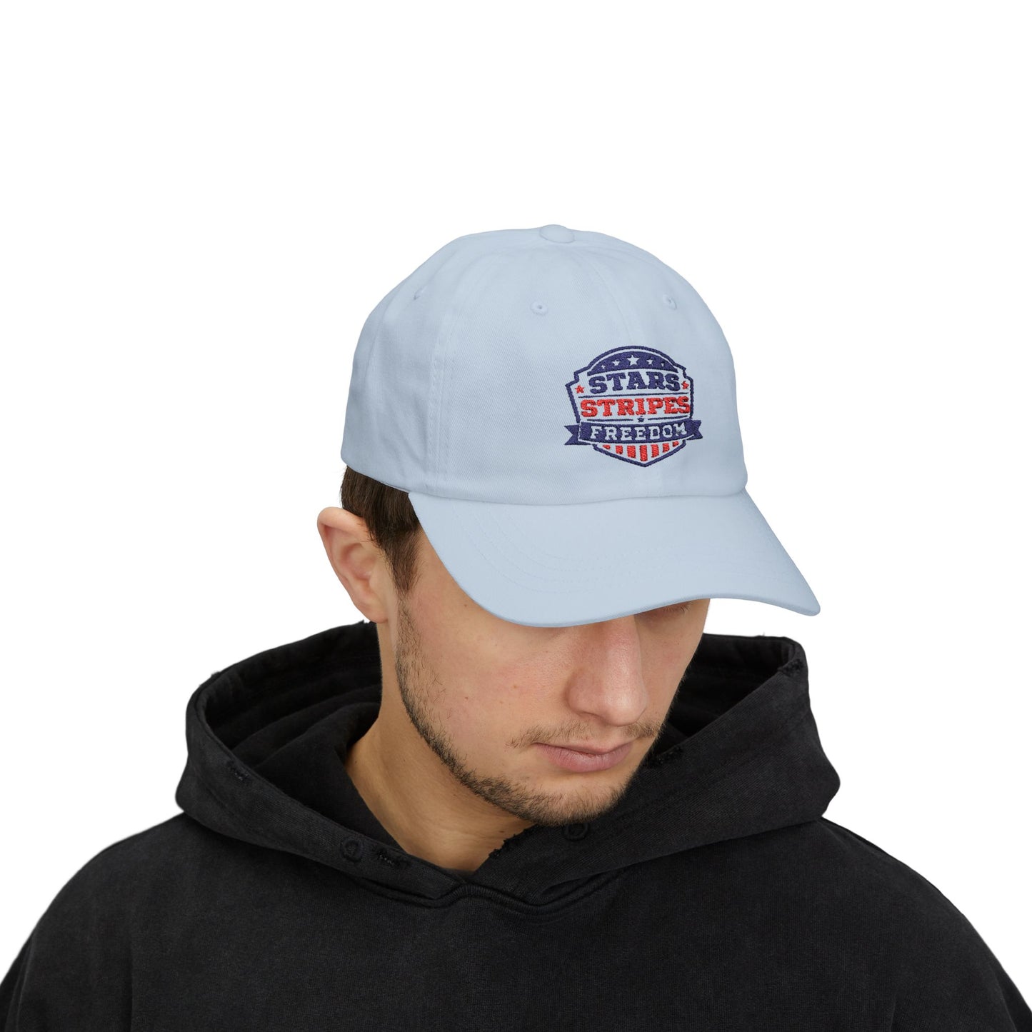 Dad Cap — Stars Stripes Freedom Embroidered Patriotic Hat
