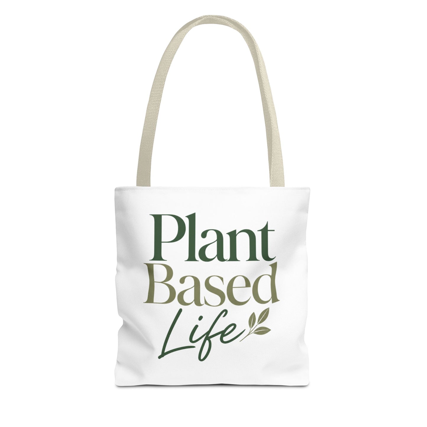 Plant-Based Tote Bag – "Plant Based Life" / "Eat Plants Daily" Eco-Friendly Canvas Tote
