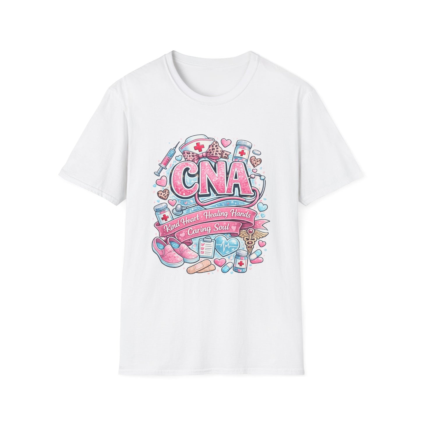 CNA Heart & Healing T-Shirt — Certified Nursing Assistant Tribute Tee