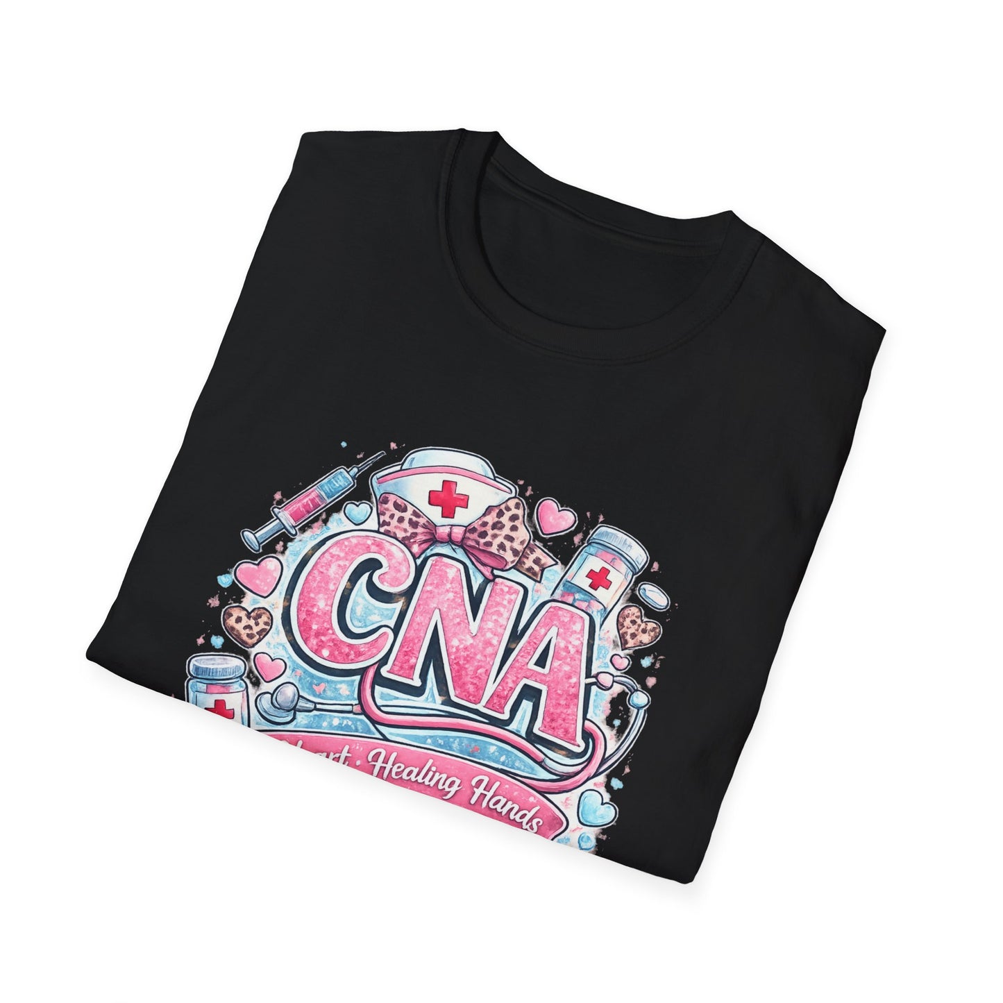 CNA Heart & Healing T-Shirt — Certified Nursing Assistant Tribute Tee