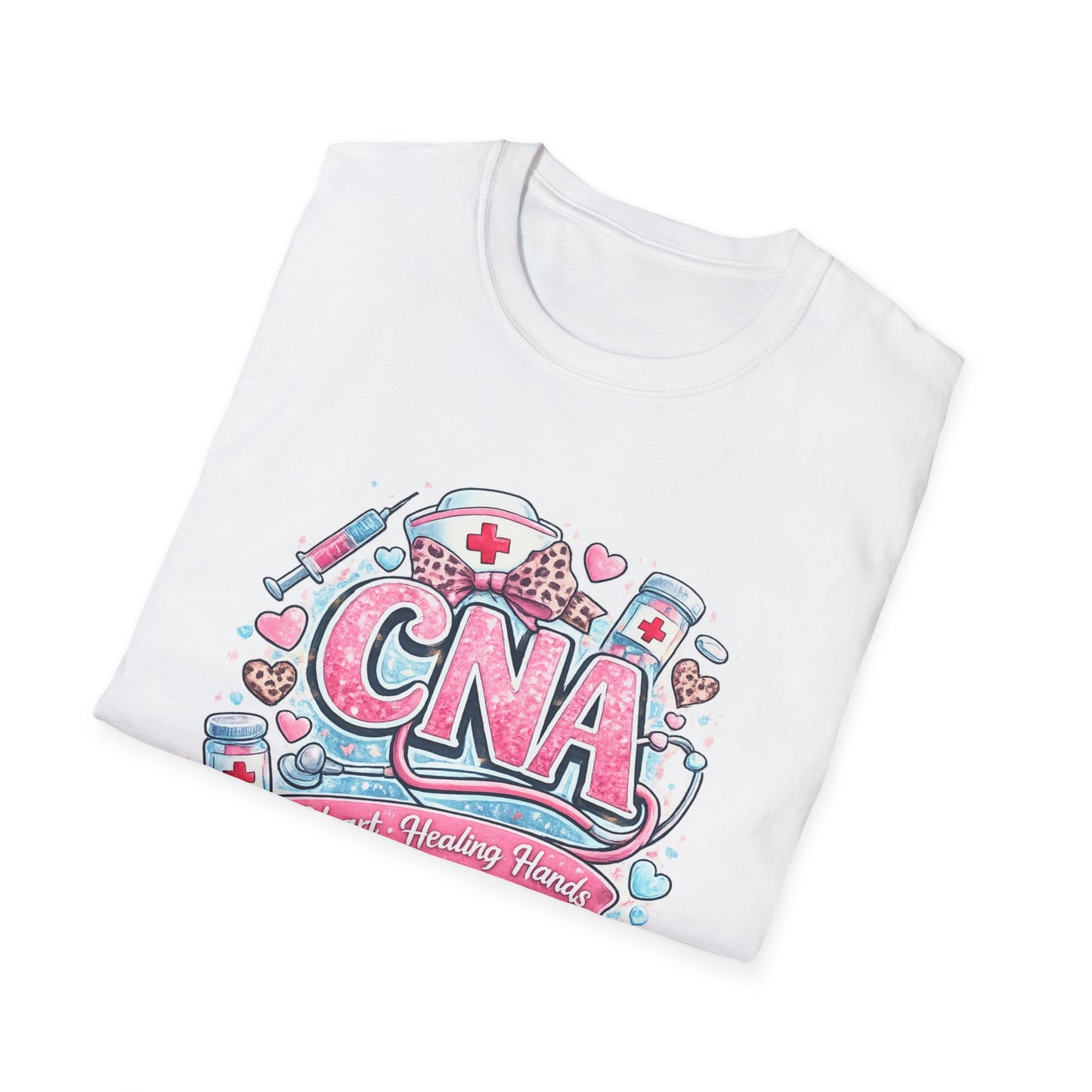 CNA Heart & Healing T-Shirt — Certified Nursing Assistant Tribute Tee