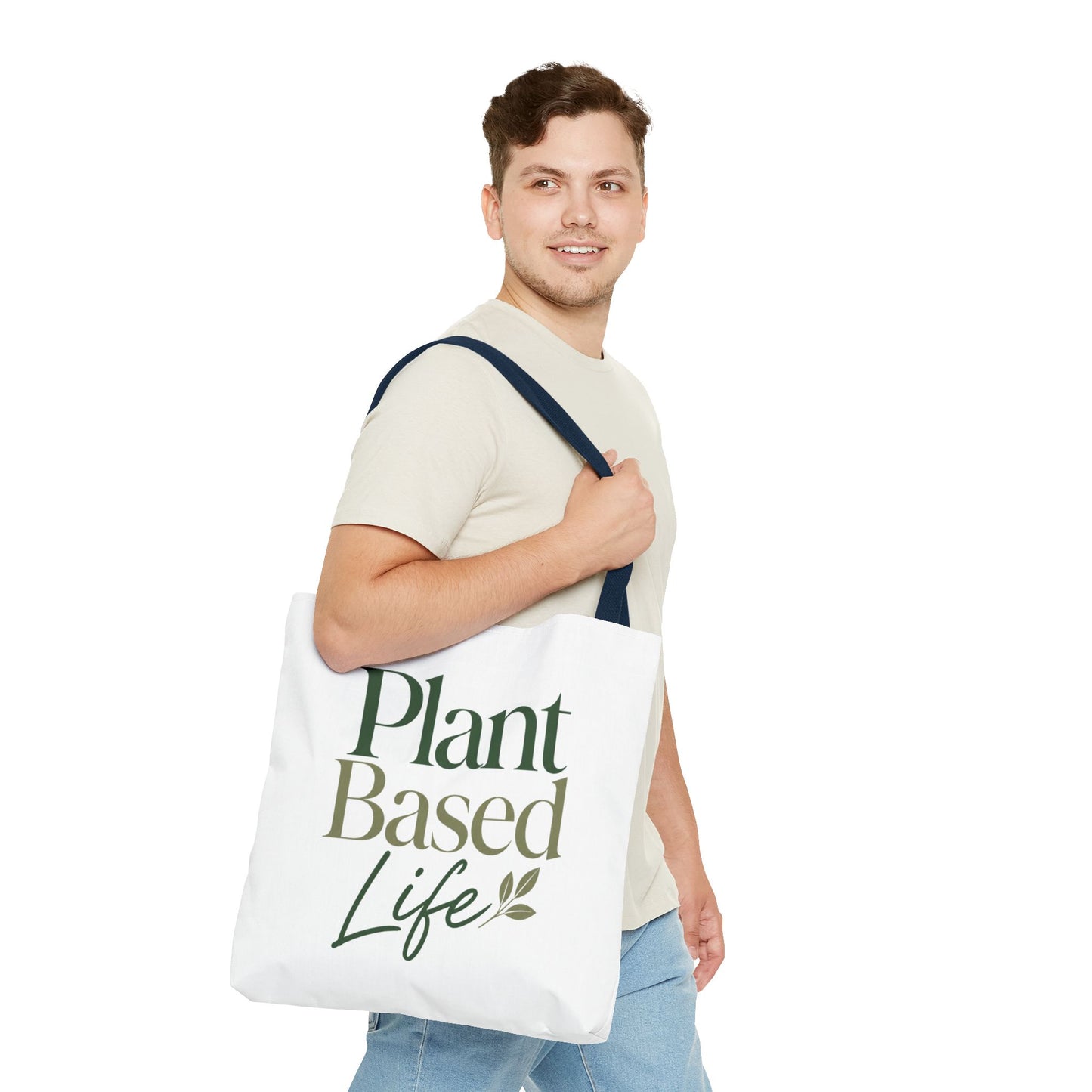 Plant-Based Tote Bag – "Plant Based Life" / "Eat Plants Daily" Eco-Friendly Canvas Tote
