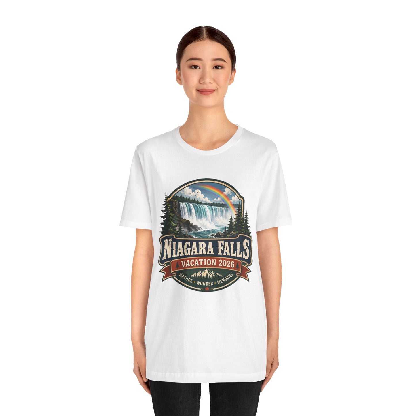 Niagara Falls Vacation 2026 T-Shirt — Scenic Rainbow Waterfall Souvenir