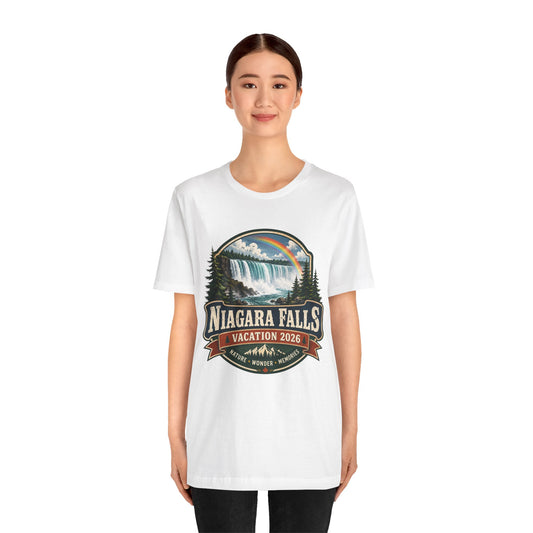 Niagara Falls Vacation 2026 T-Shirt — Scenic Rainbow Waterfall Souvenir