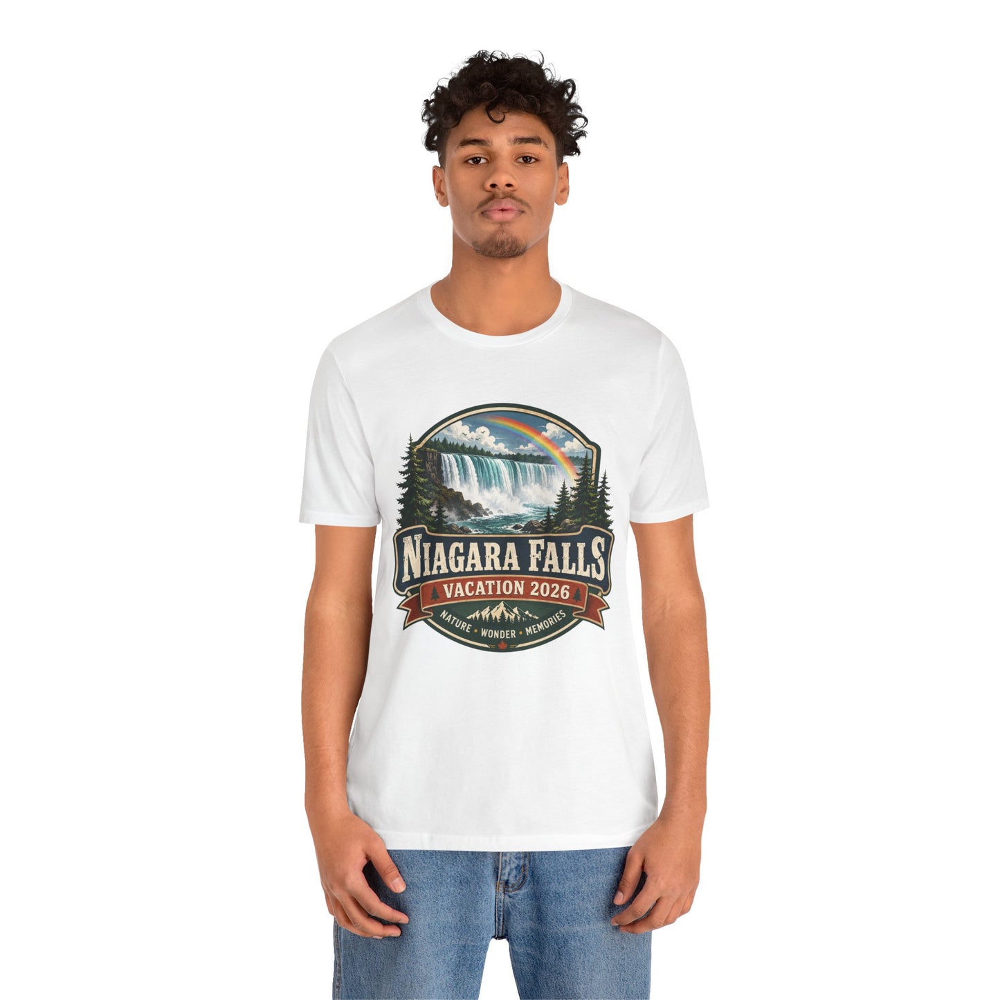 Niagara Falls Vacation 2026 T-Shirt — Scenic Rainbow Waterfall Souvenir