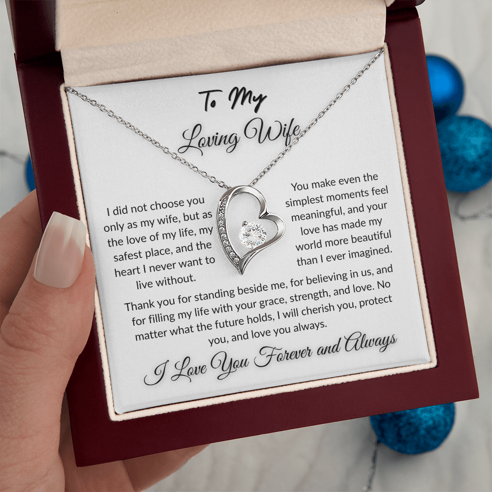 To My Beloved - Timeless Necklace Gift  I  To The Love of My Love   I Wife Gift