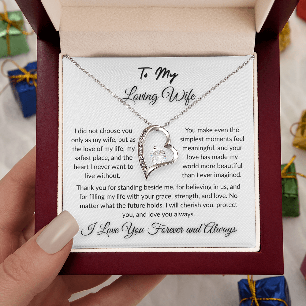 To My Beloved - Timeless Necklace Gift  I  To The Love of My Love   I Wife Gift