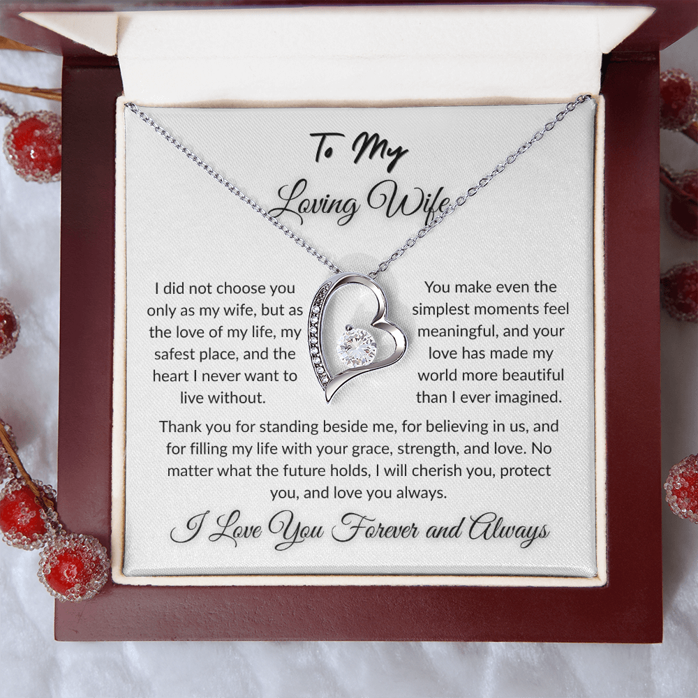 To My Beloved - Timeless Necklace Gift  I  To The Love of My Love   I Wife Gift