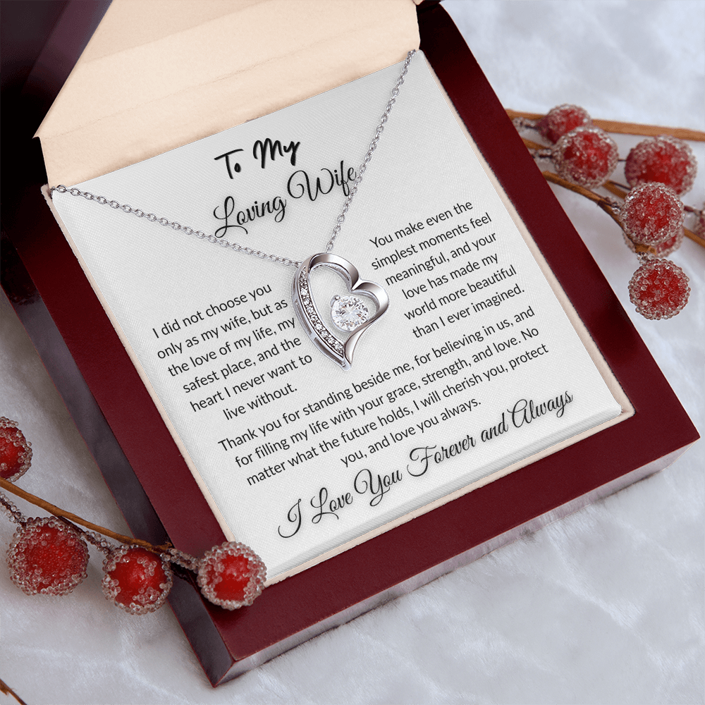 To My Beloved - Timeless Necklace Gift  I  To The Love of My Love   I Wife Gift