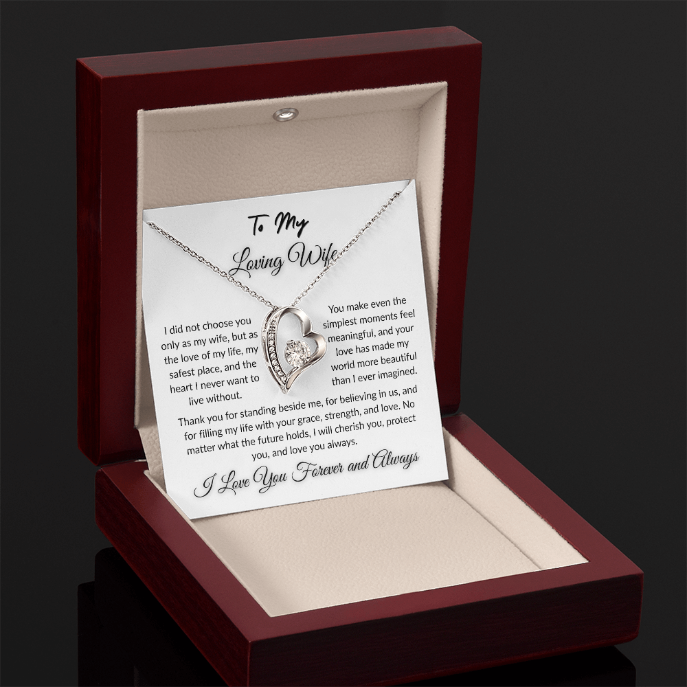 To My Beloved - Timeless Necklace Gift  I  To The Love of My Love   I Wife Gift