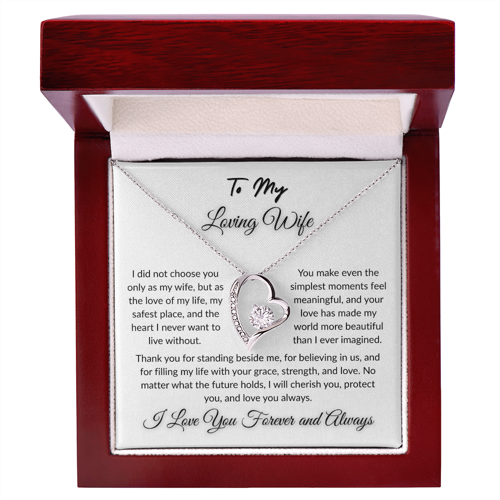 To My Beloved - Timeless Necklace Gift  I  To The Love of My Love   I Wife Gift