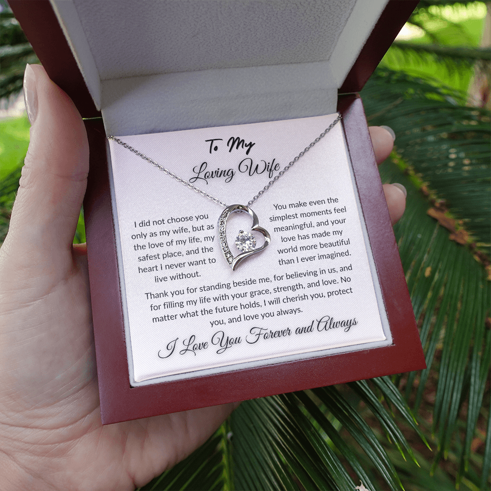 To My Beloved - Timeless Necklace Gift  I  To The Love of My Love   I Wife Gift