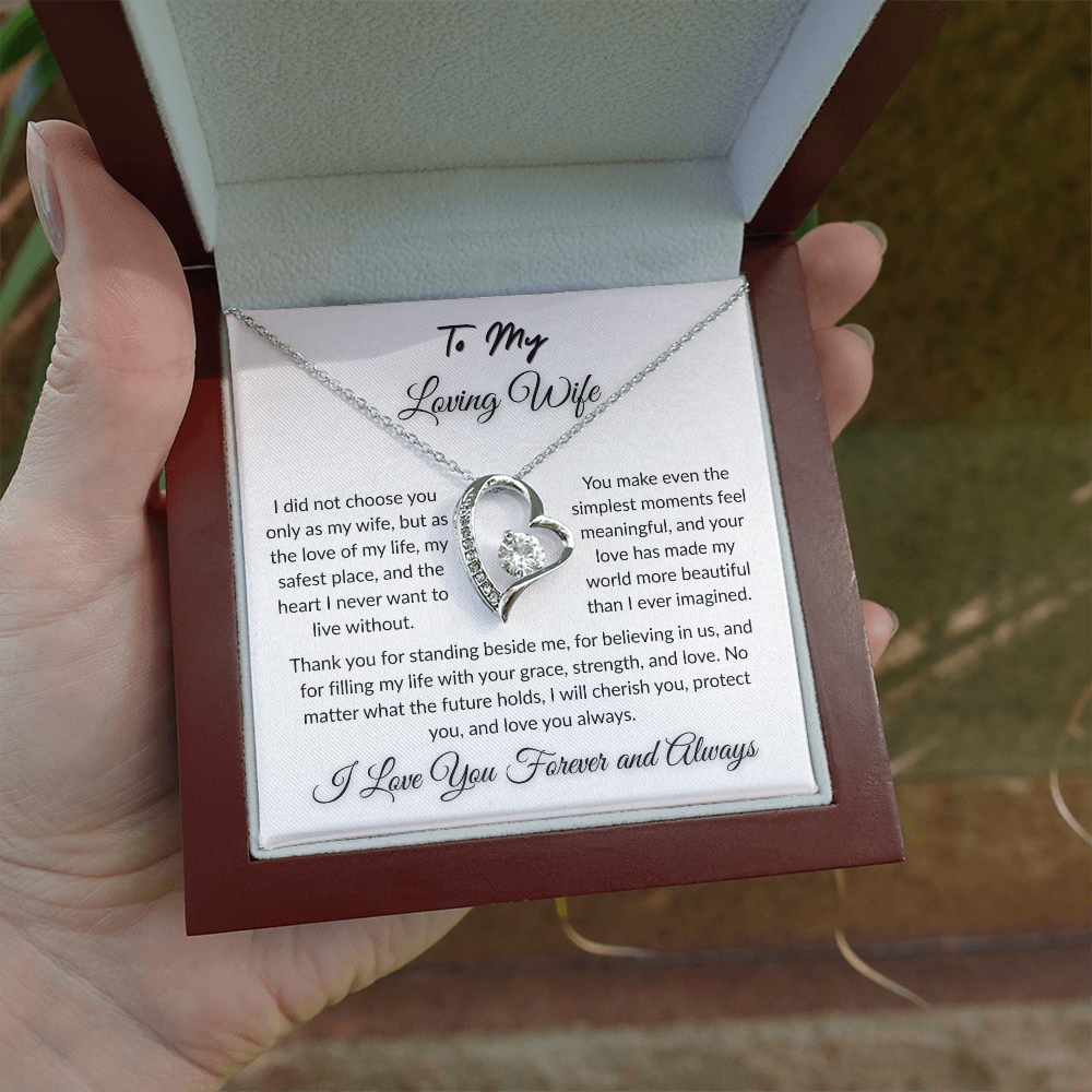 To My Beloved - Timeless Necklace Gift  I  To The Love of My Love   I Wife Gift