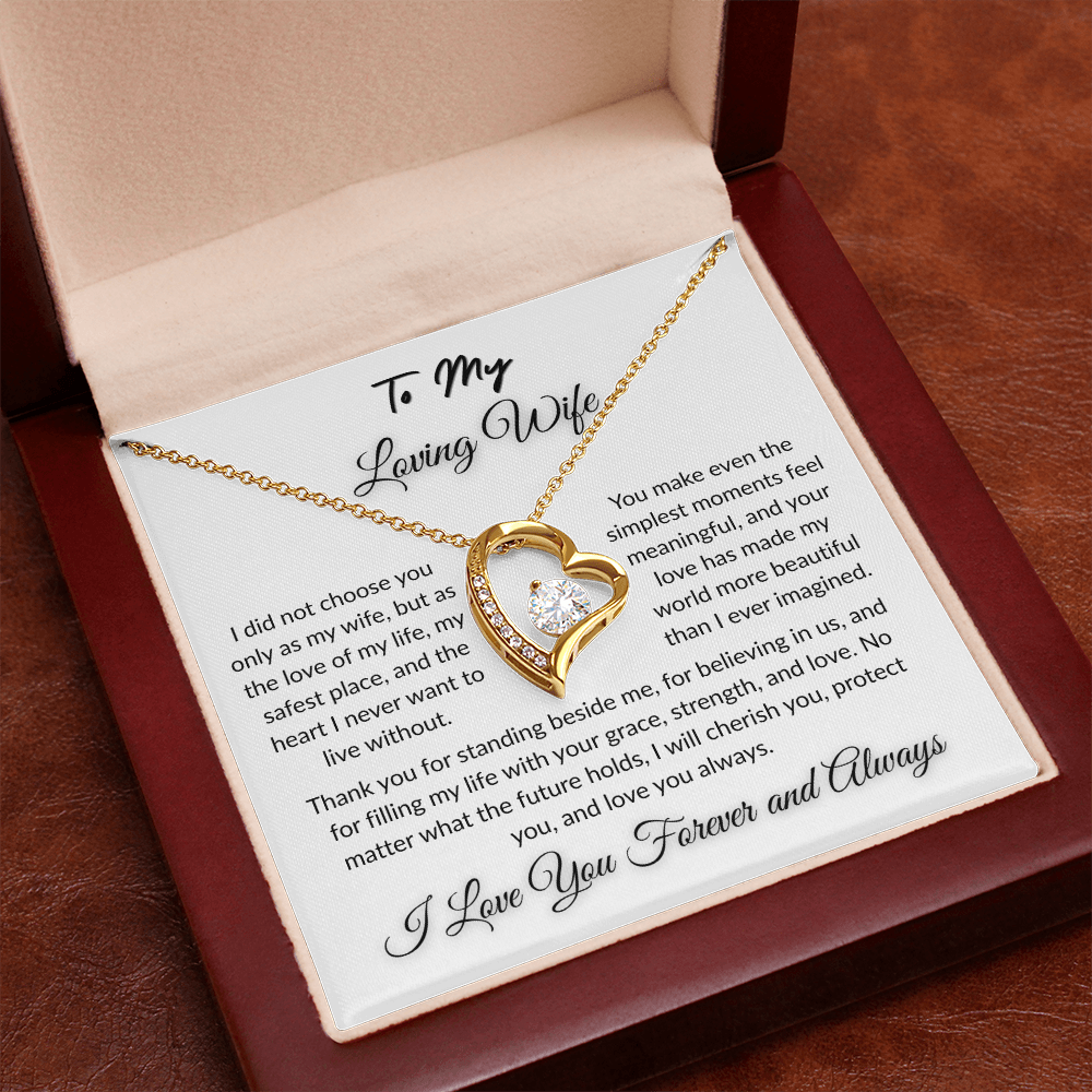 To My Beloved - Timeless Necklace Gift  I  To The Love of My Love   I Wife Gift