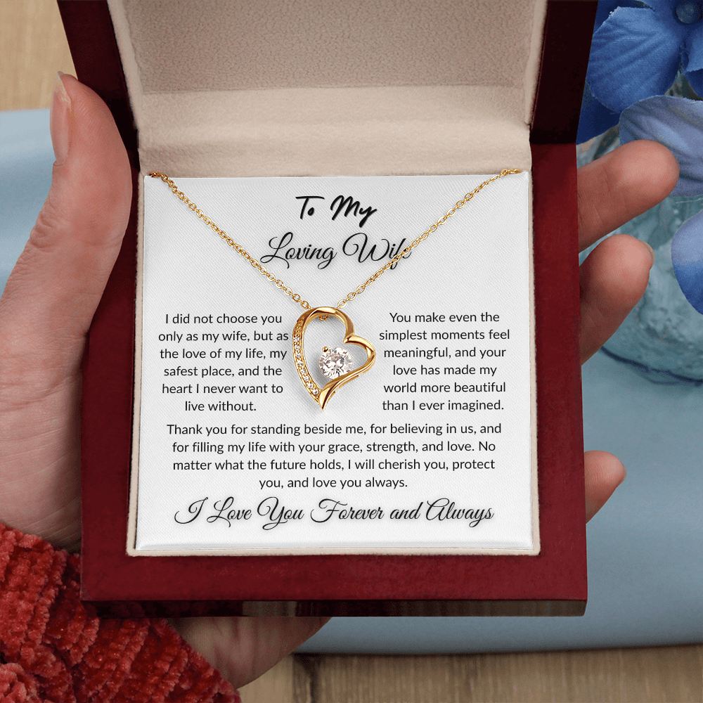 To My Beloved - Timeless Necklace Gift  I  To The Love of My Love   I Wife Gift